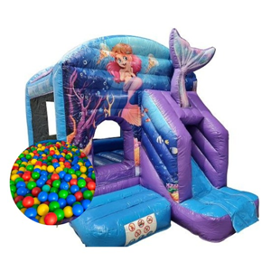 Ballenbad Zeemeermin met glijbaan Ballenbad Zeemeermin met glijbaan