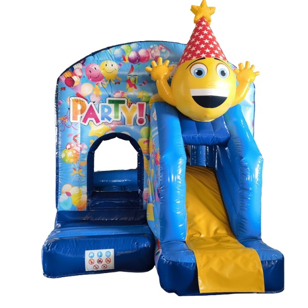 Springkussen Party met glijbaan 4x3 Springkussen Party met glijbaan 4x3